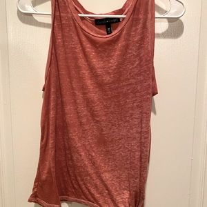 pink tank with a tie , brand: derek heart , size: M